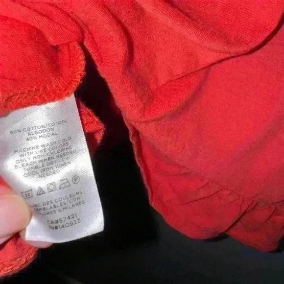 EUC Loft Flutter Statement Tee Coral Size 24/26 - 4X - Picture 5 of 7